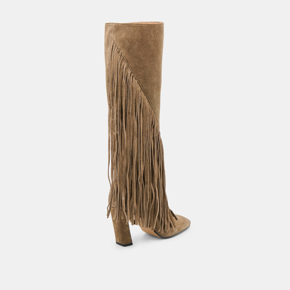 Giano Olive Suede Boots / Dolce Vita