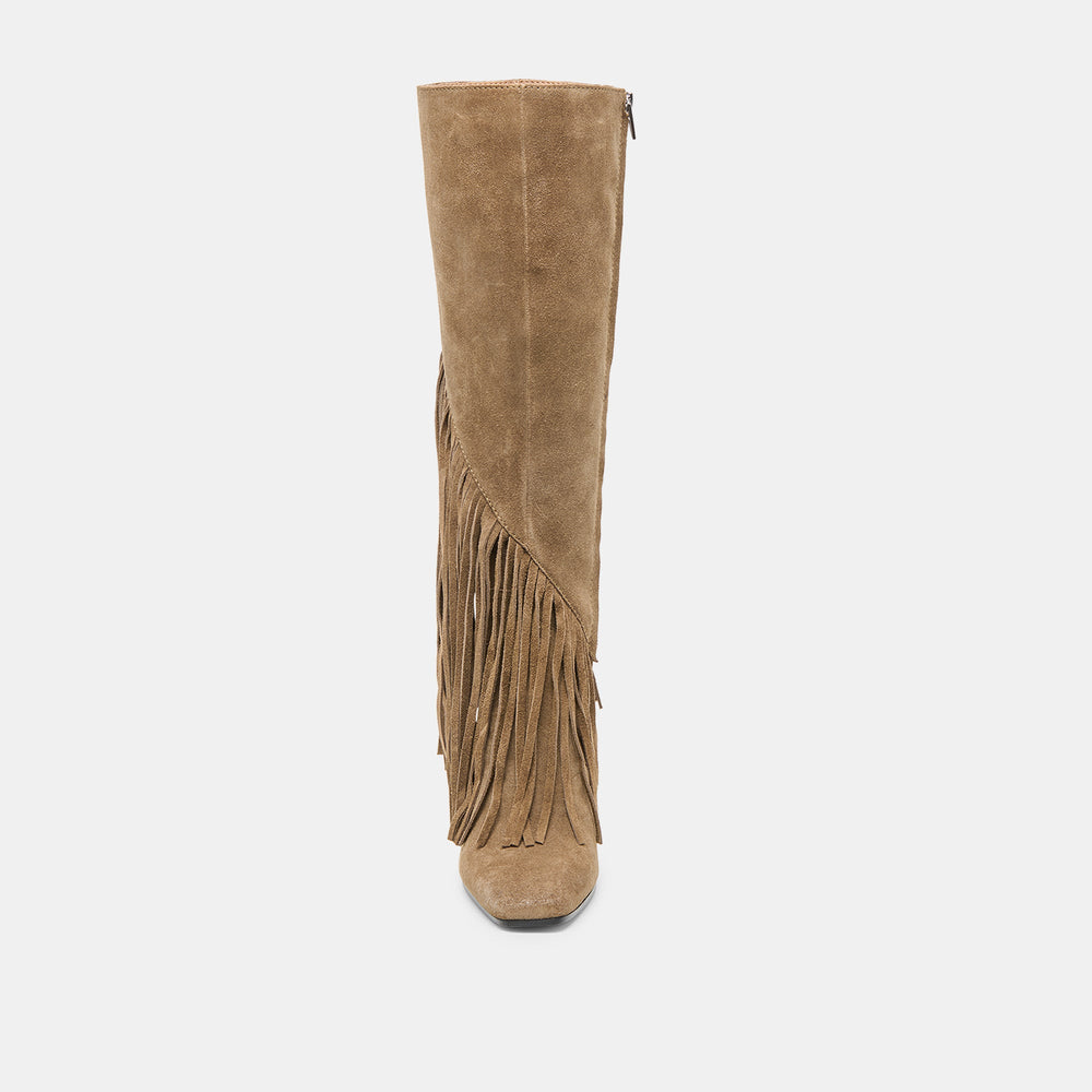 Giano Olive Suede Boots / Dolce Vita