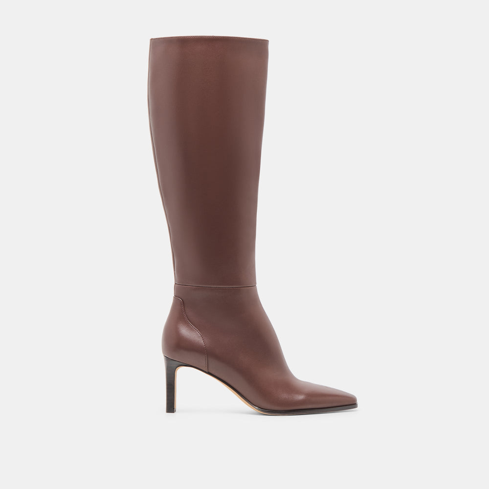 Emmi Chocolate Leather Boots / Dolce Vita