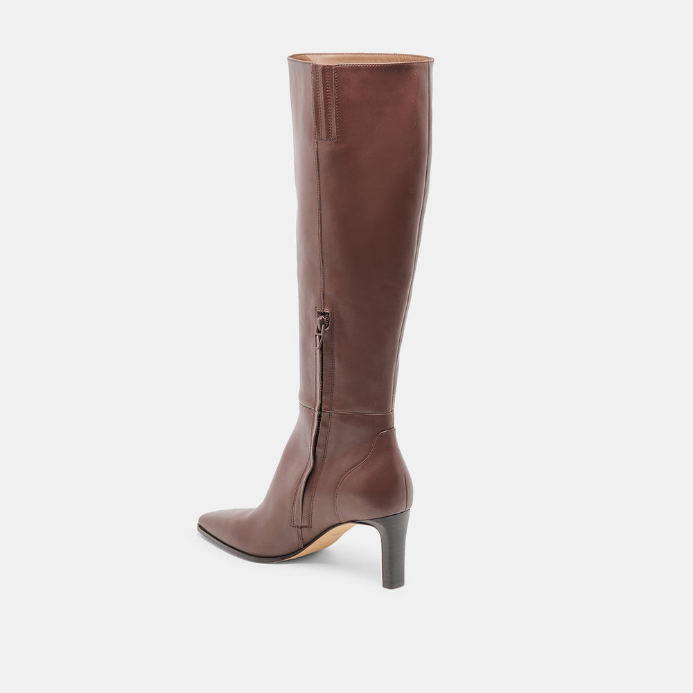 Emmi Chocolate Leather Boots / Dolce Vita