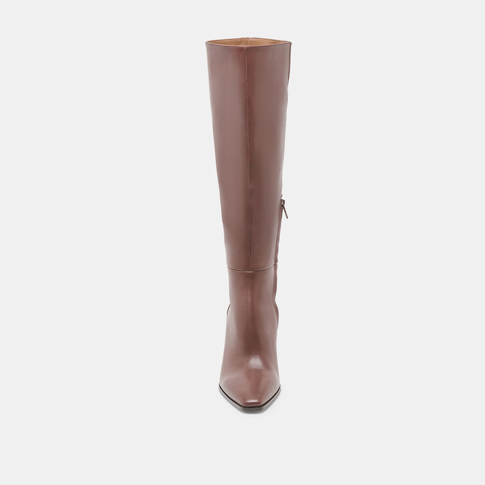 Emmi Chocolate Leather Boots / Dolce Vita