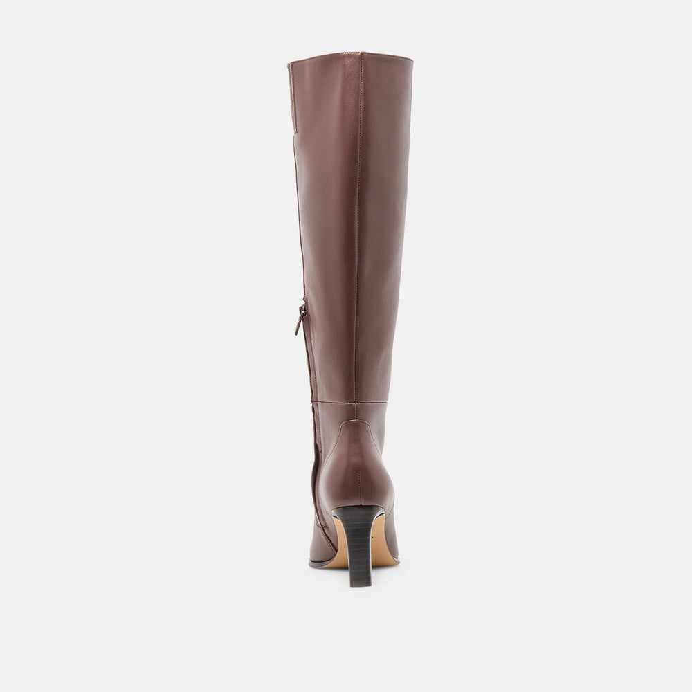 Emmi Chocolate Leather Boots / Dolce Vita