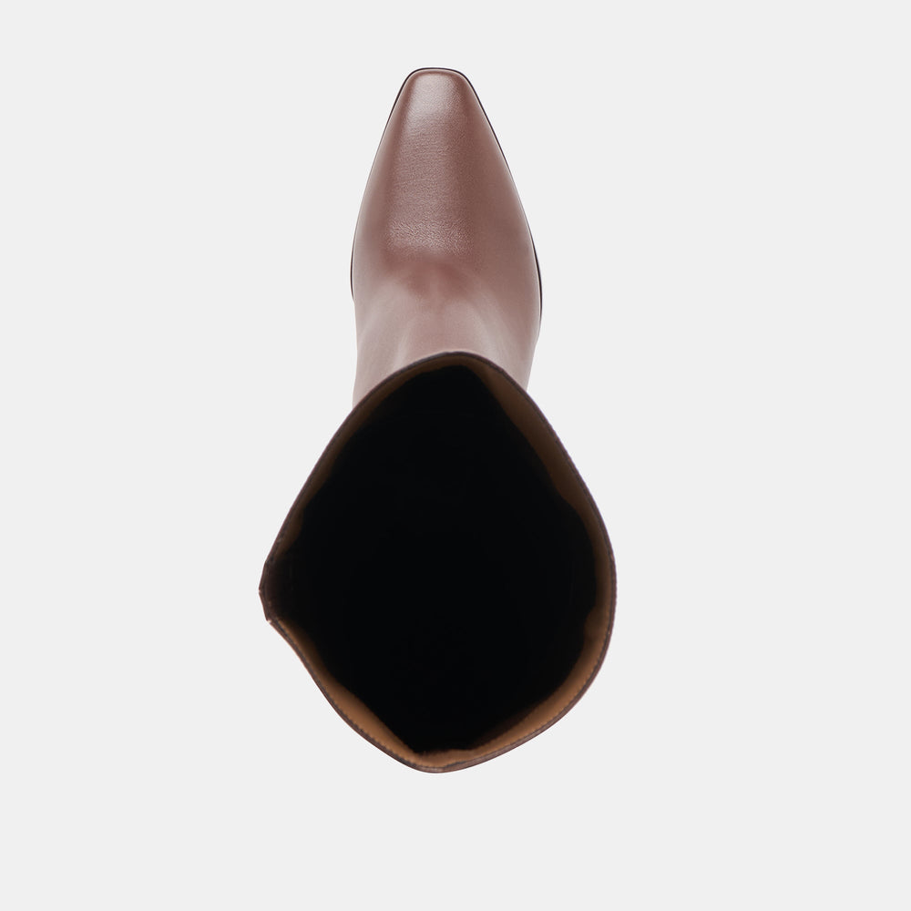 Emmi Chocolate Leather Boots / Dolce Vita