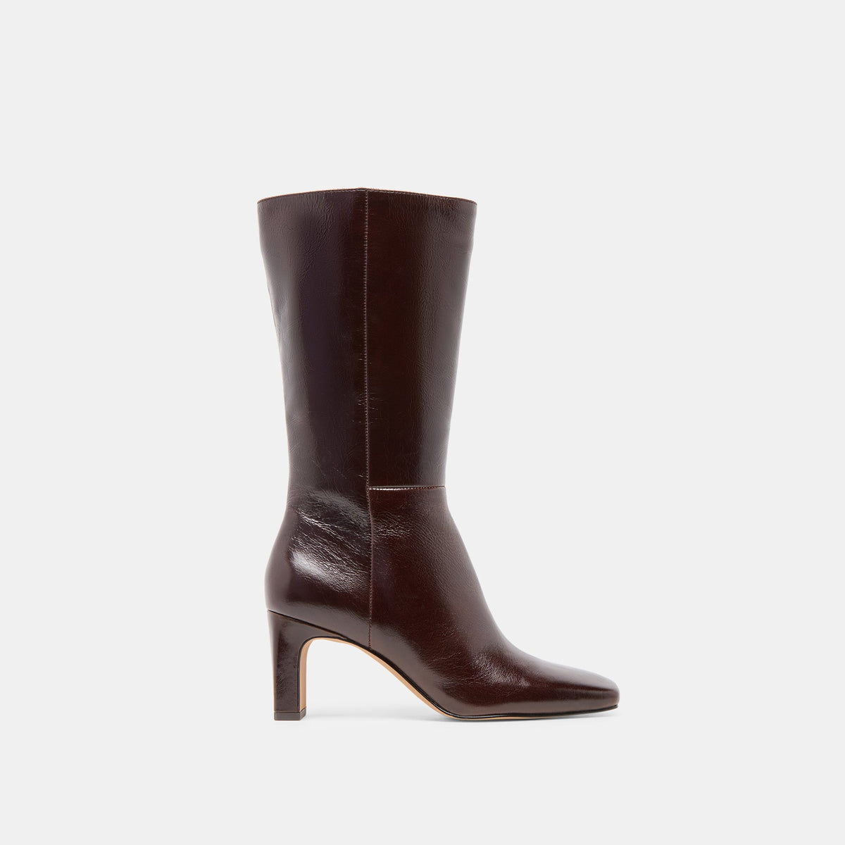Riggs Wide Calf Chocolate Leather Boots / Dolce Vita