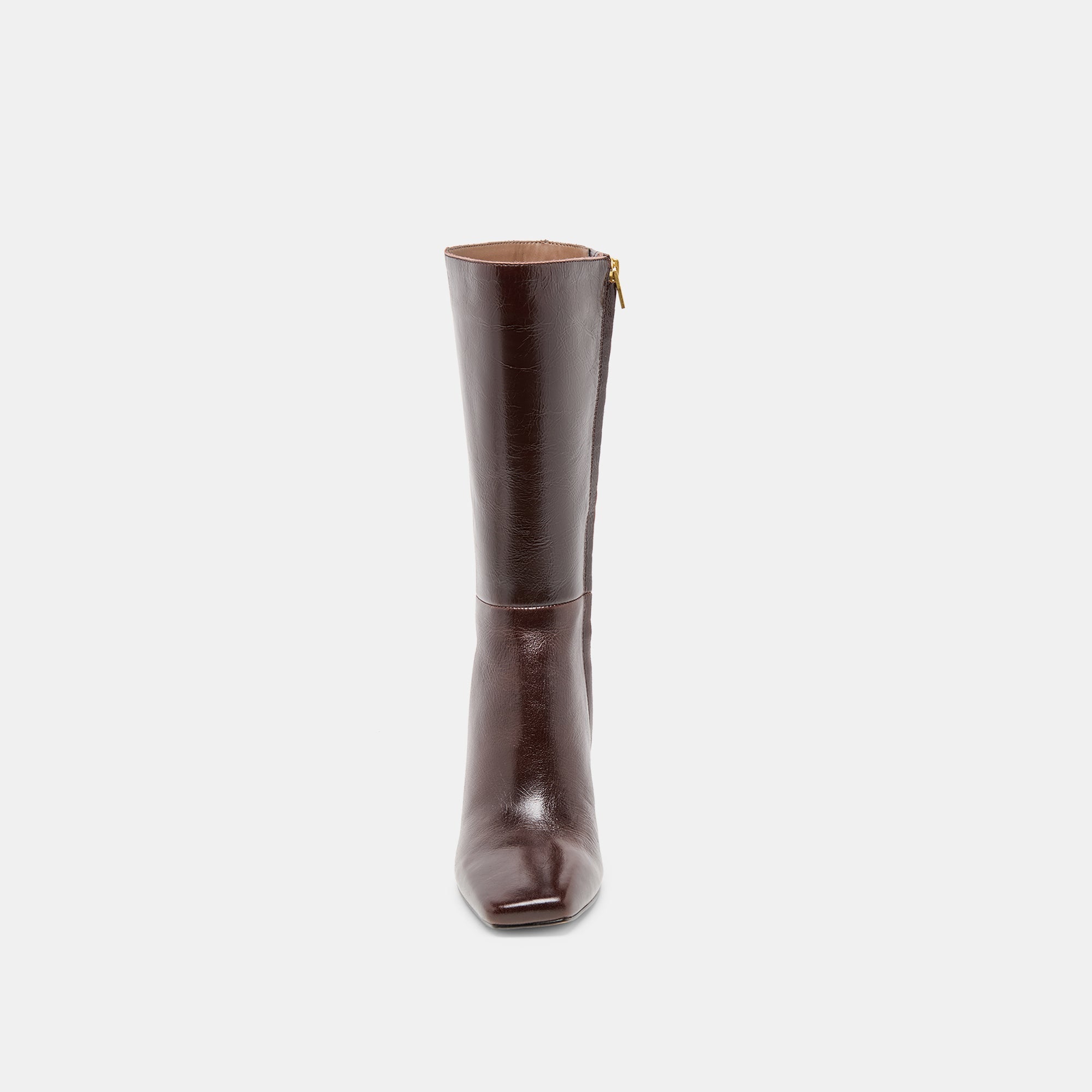 Riggs Wide Calf Chocolate Leather Boots / Dolce Vita