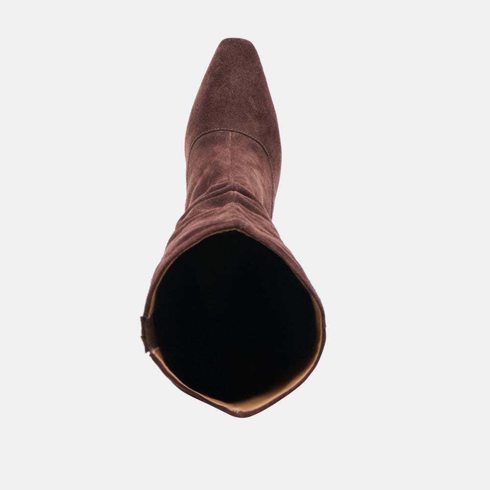 Lousa Mahogany Suede Boots / Dolce Vita