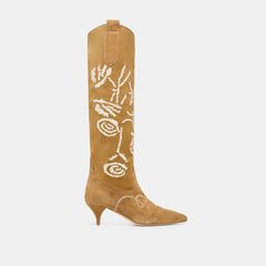 Wilde Chestnut Suede Boots / Dolce Vita