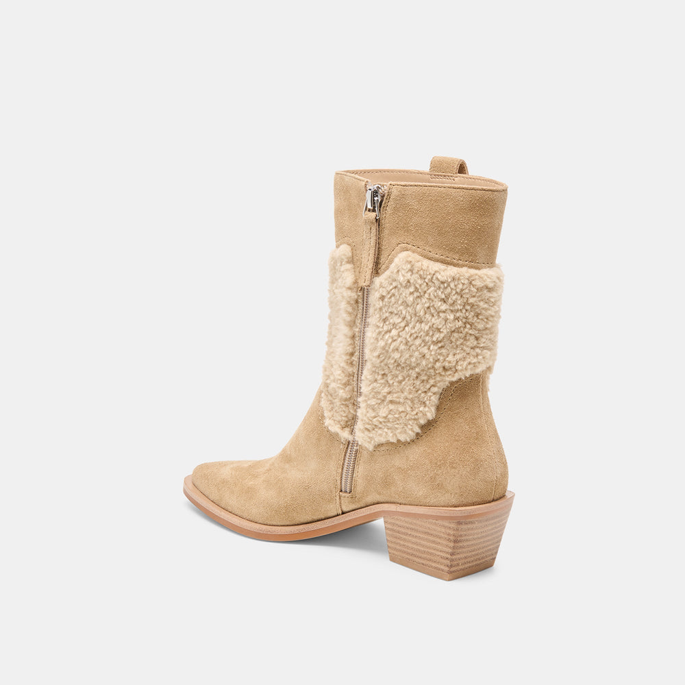 Salil Plush Dk Taupe Suede Boots / Dolce Vita