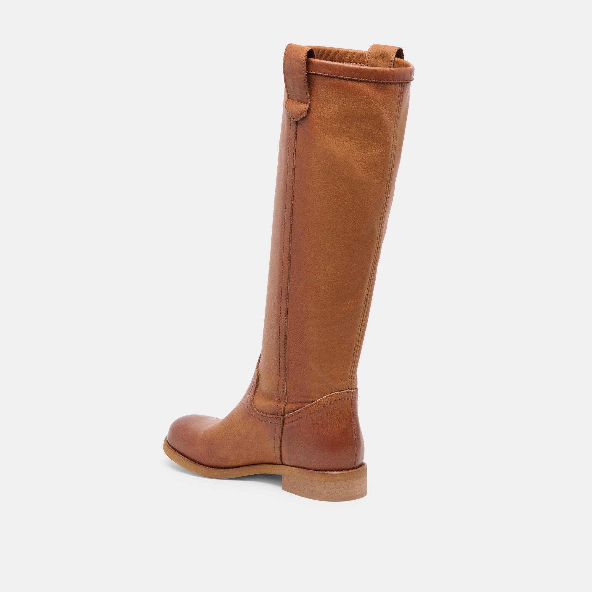 Ramzy Cognac Leather Boots / Dolce Vita