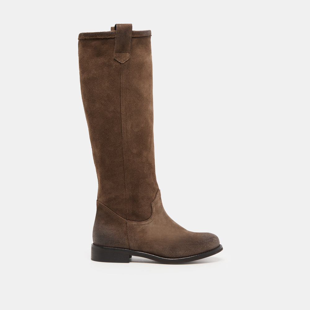 Ramzy Chocolate Suede Boots / Dolce Vita