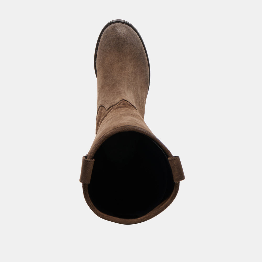 Ramzy Chocolate Suede Boots / Dolce Vita