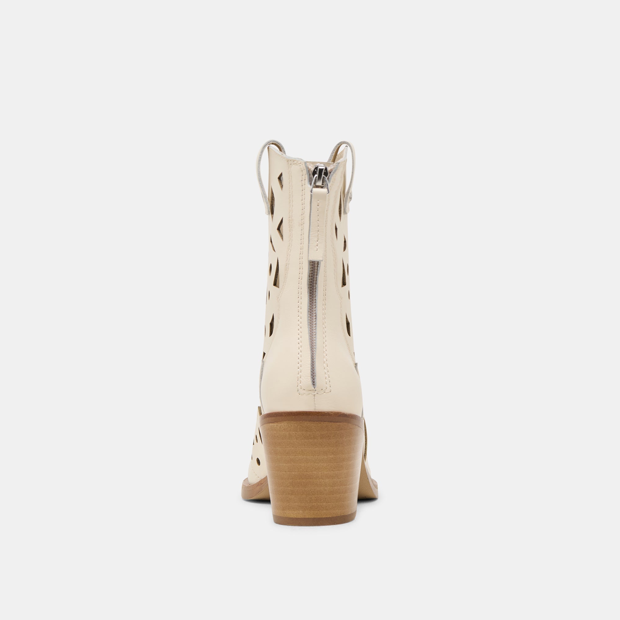 Zenobi Off White Leather Booties / Dolce Vita