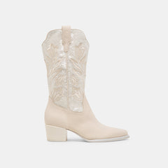 Vorah Pearl Creme Sequin Boots / Dolce Vita