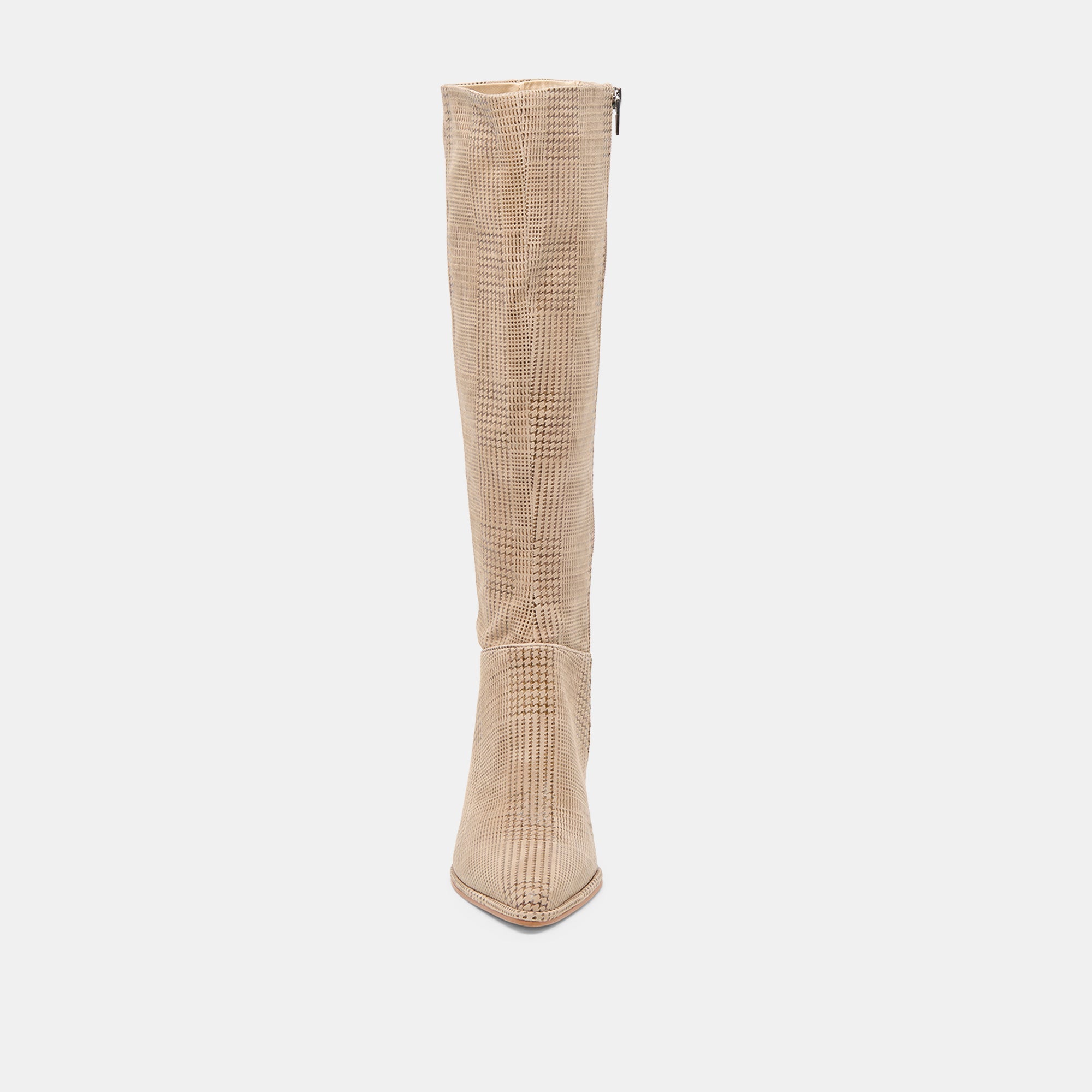 Aldy Herringbone Printed Suede Boots / Dolce Vita