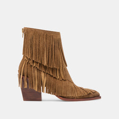 Torey Chestnut Suede Booties / Dolce Vita