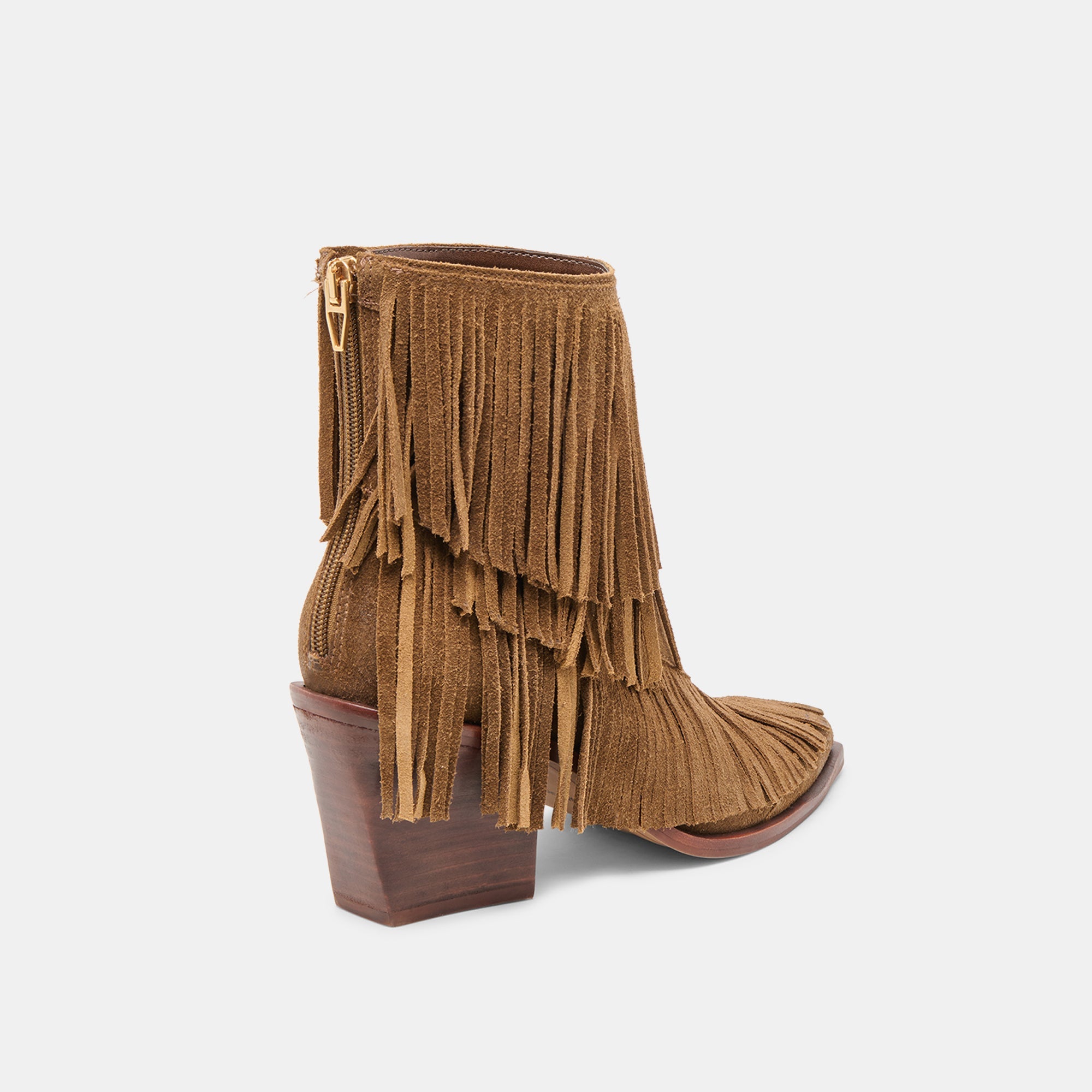 Torey Chestnut Suede Booties / Dolce Vita