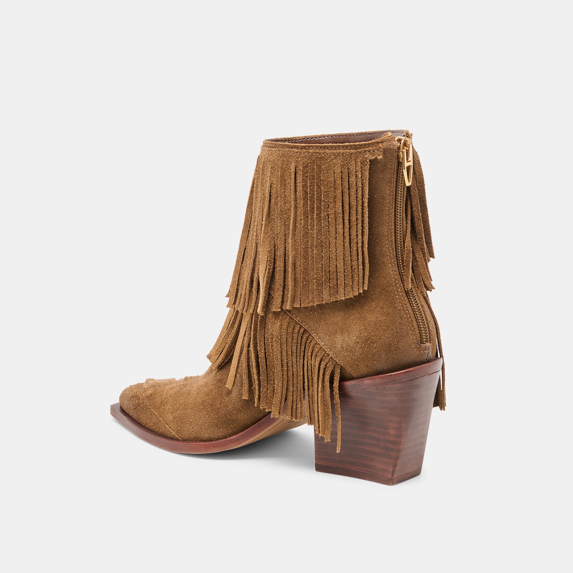Torey Chestnut Suede Booties / Dolce Vita