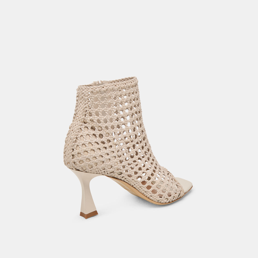 Quin Bone Woven Leather Heels / Dolce Vita