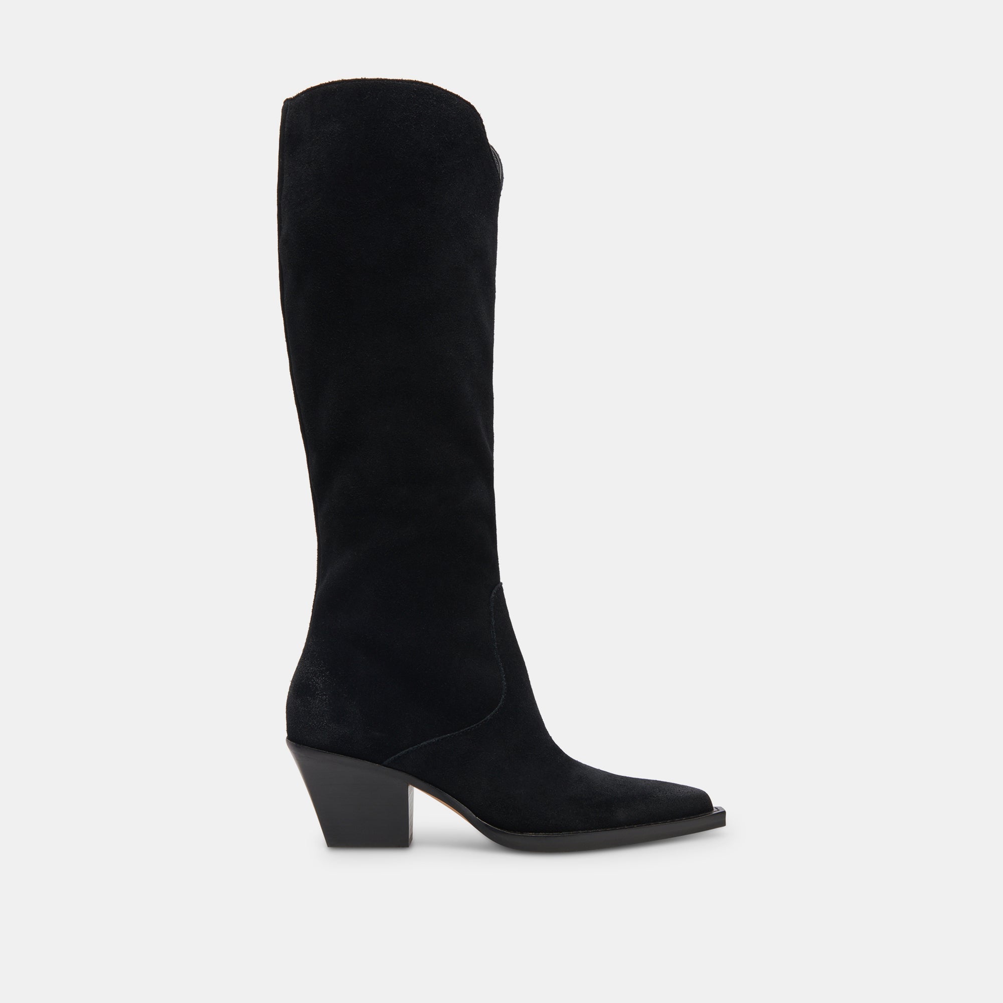 Raj Boots in Onyx Suede | Women's Onyx Suede Knee-High Boots
 – Dolce Vita / Dolce Vita