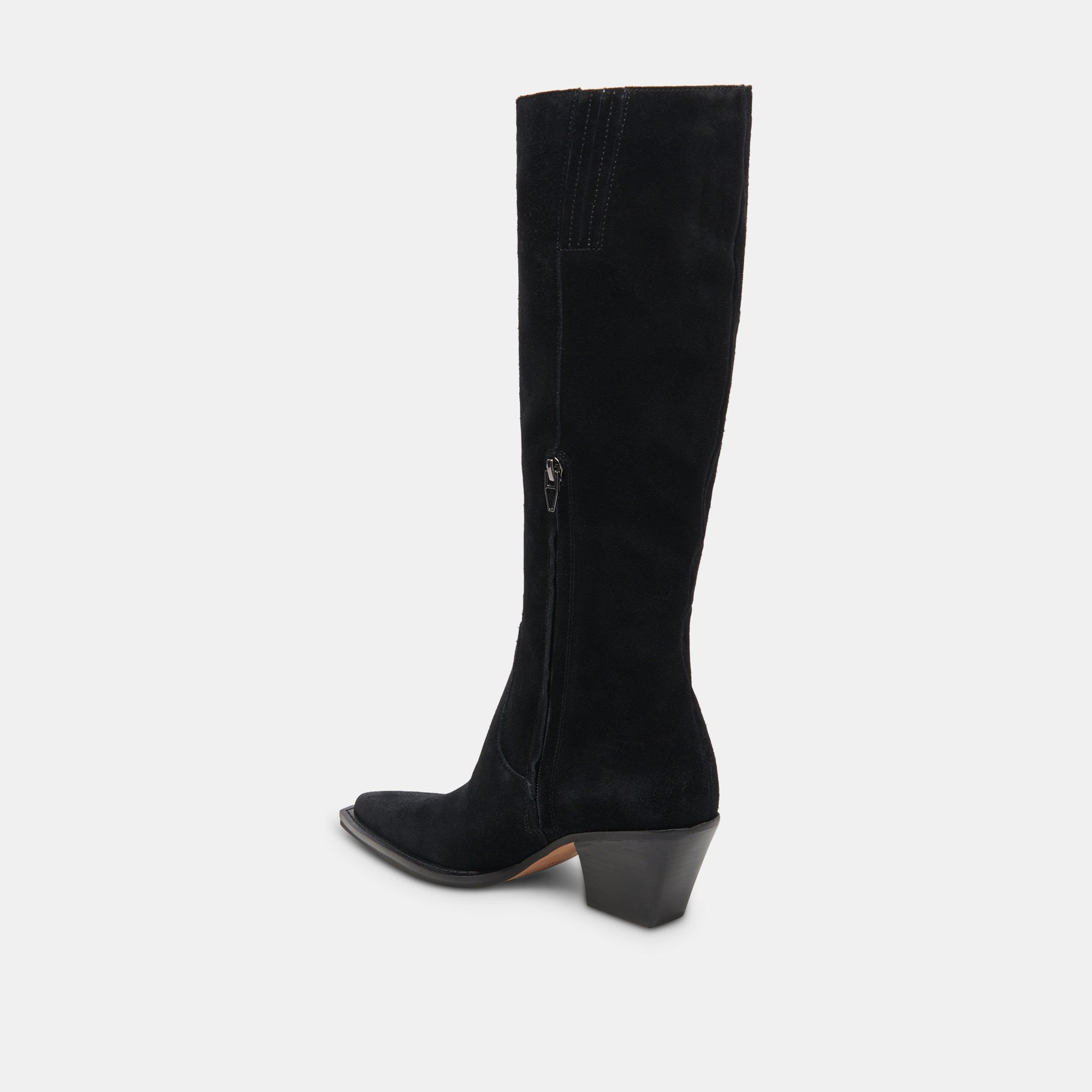 Raj Boots in Onyx Suede | Women's Onyx Suede Knee-High Boots
 – Dolce Vita / Dolce Vita