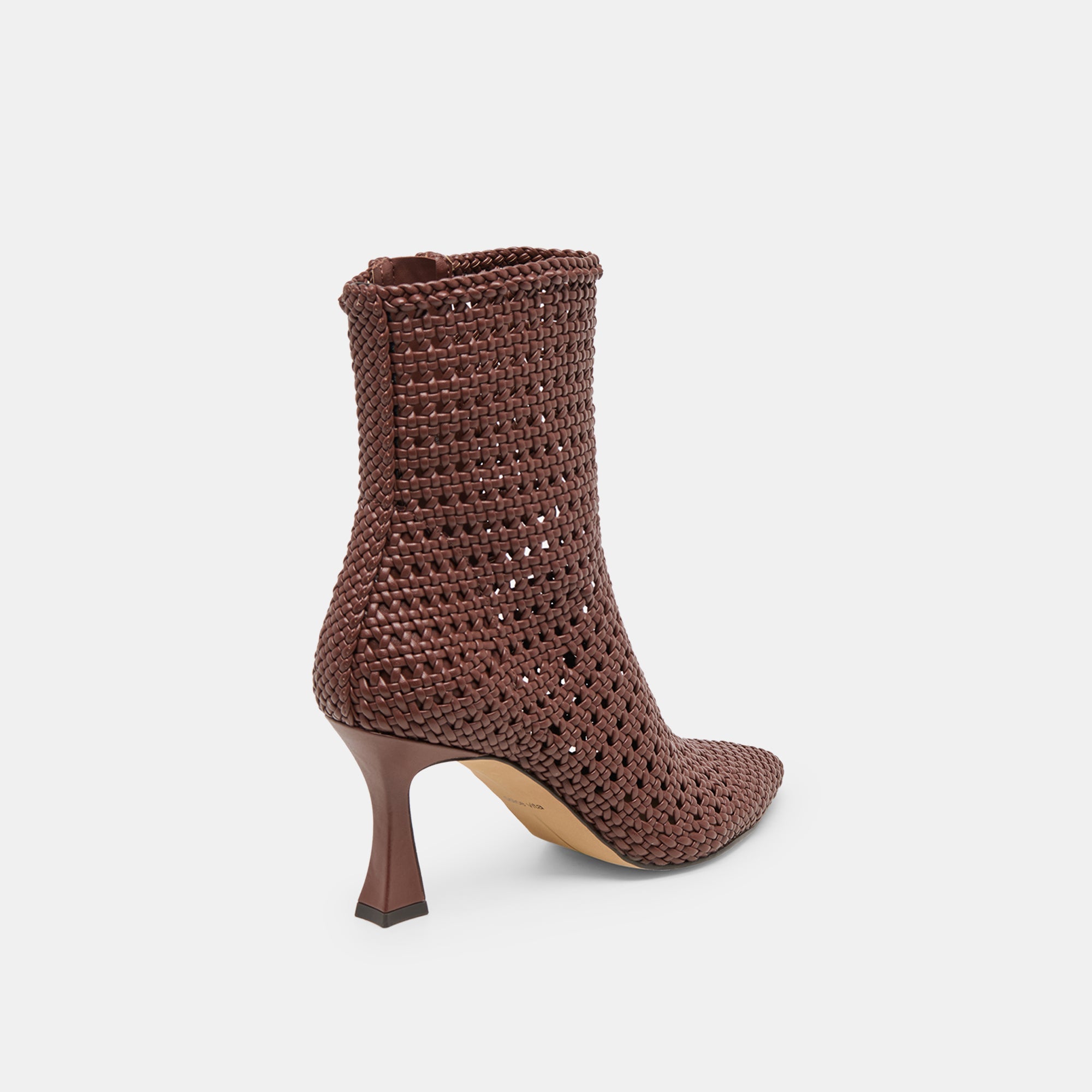 Embry Brown Woven Stella Booties / Dolce Vita