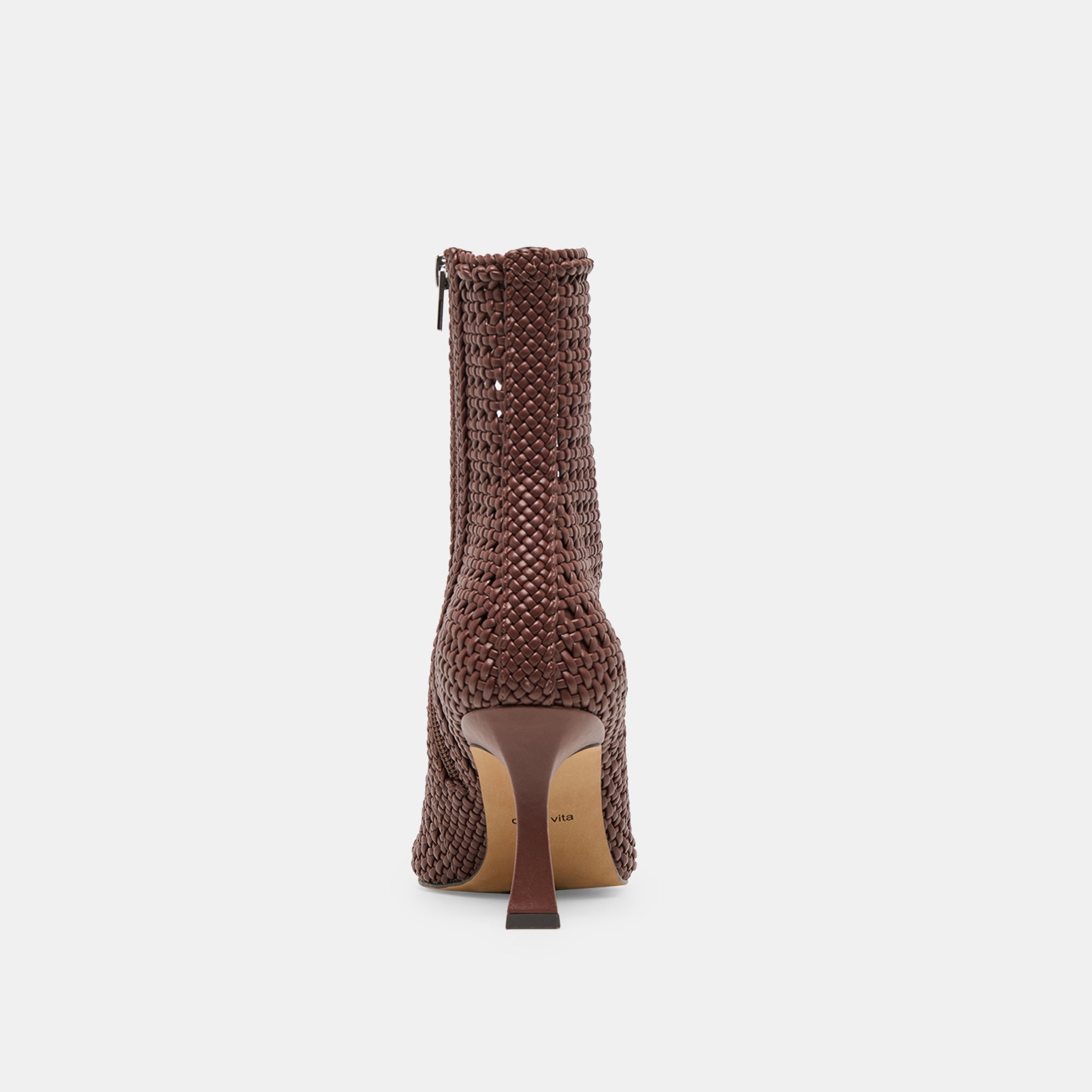 Embry Brown Woven Stella Booties / Dolce Vita