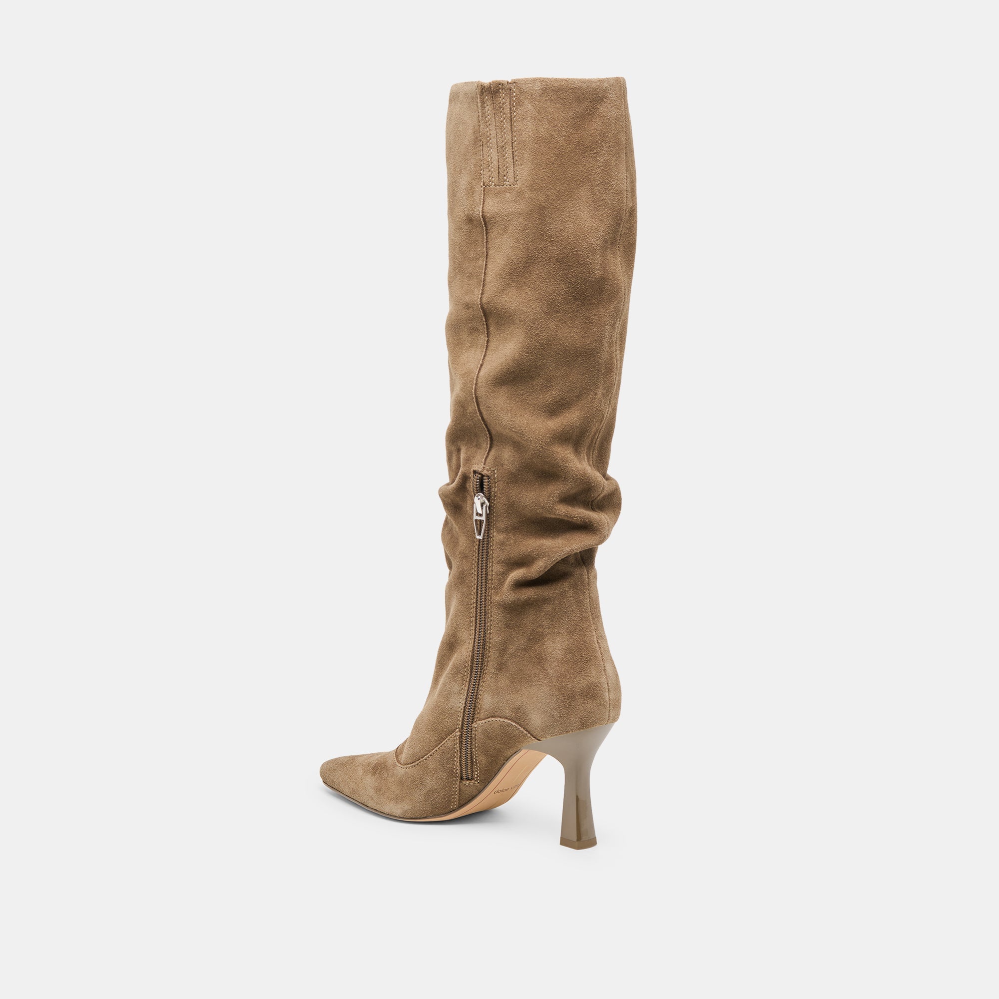 Lousa Olive Suede Wide Calf Boots / Dolce Vita