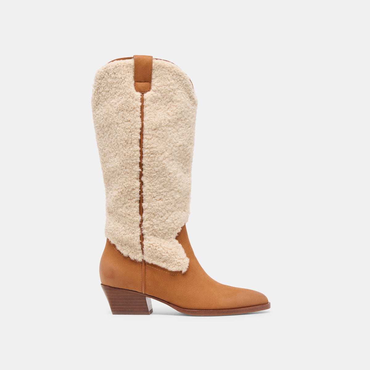 Mykel Plush Caramel Nubuck Boots / Dolce Vita