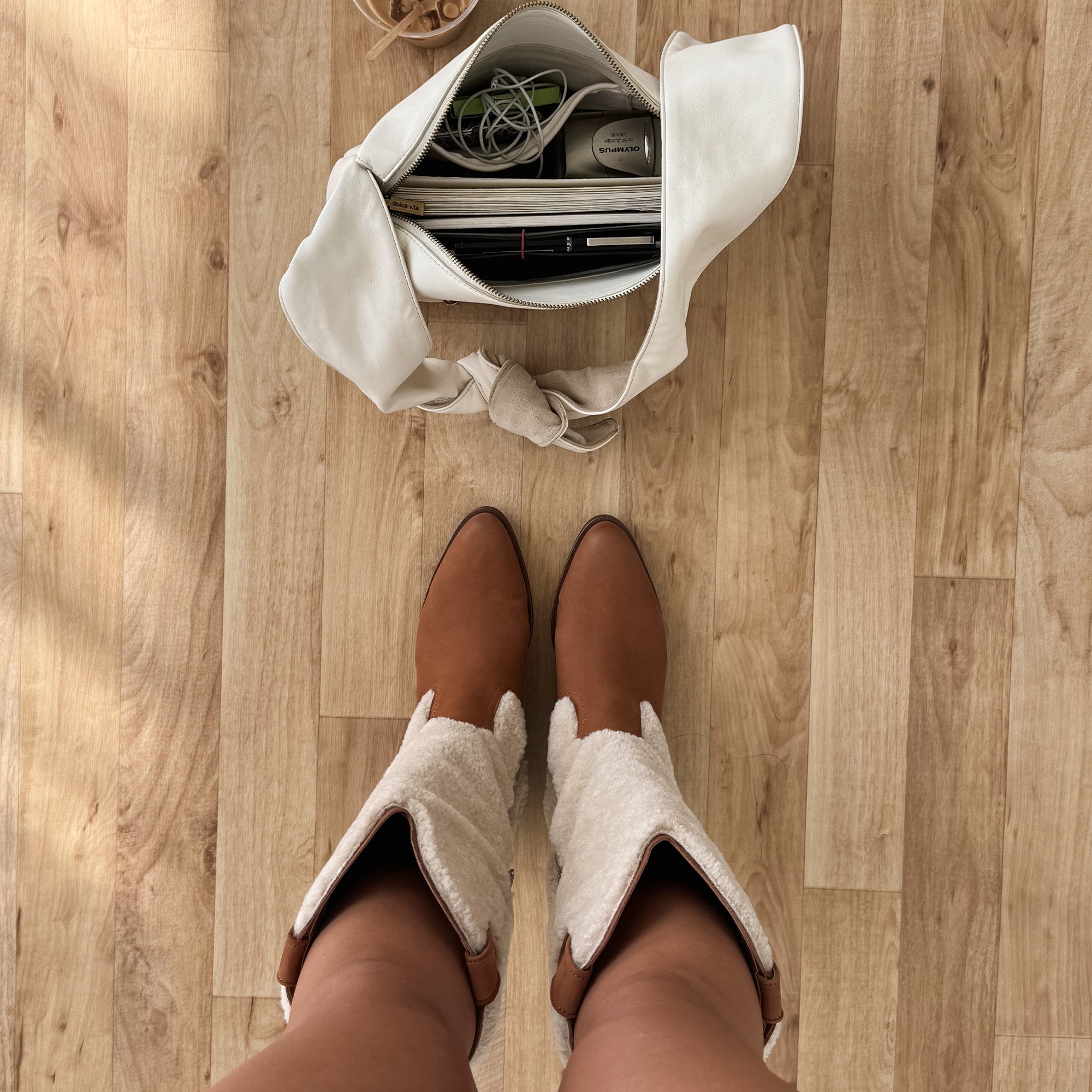 Mykel Plush Caramel Nubuck Boots / Dolce Vita