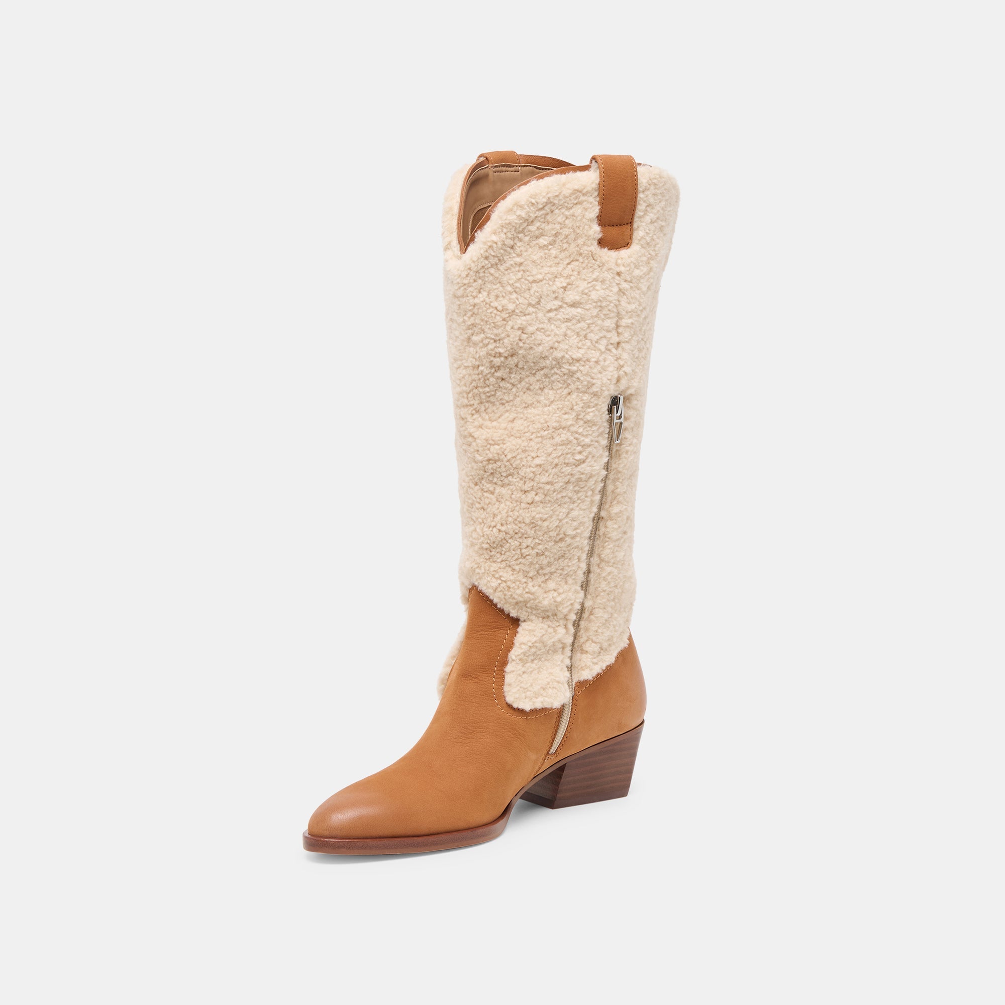 Mykel Plush Caramel Nubuck Boots / Dolce Vita