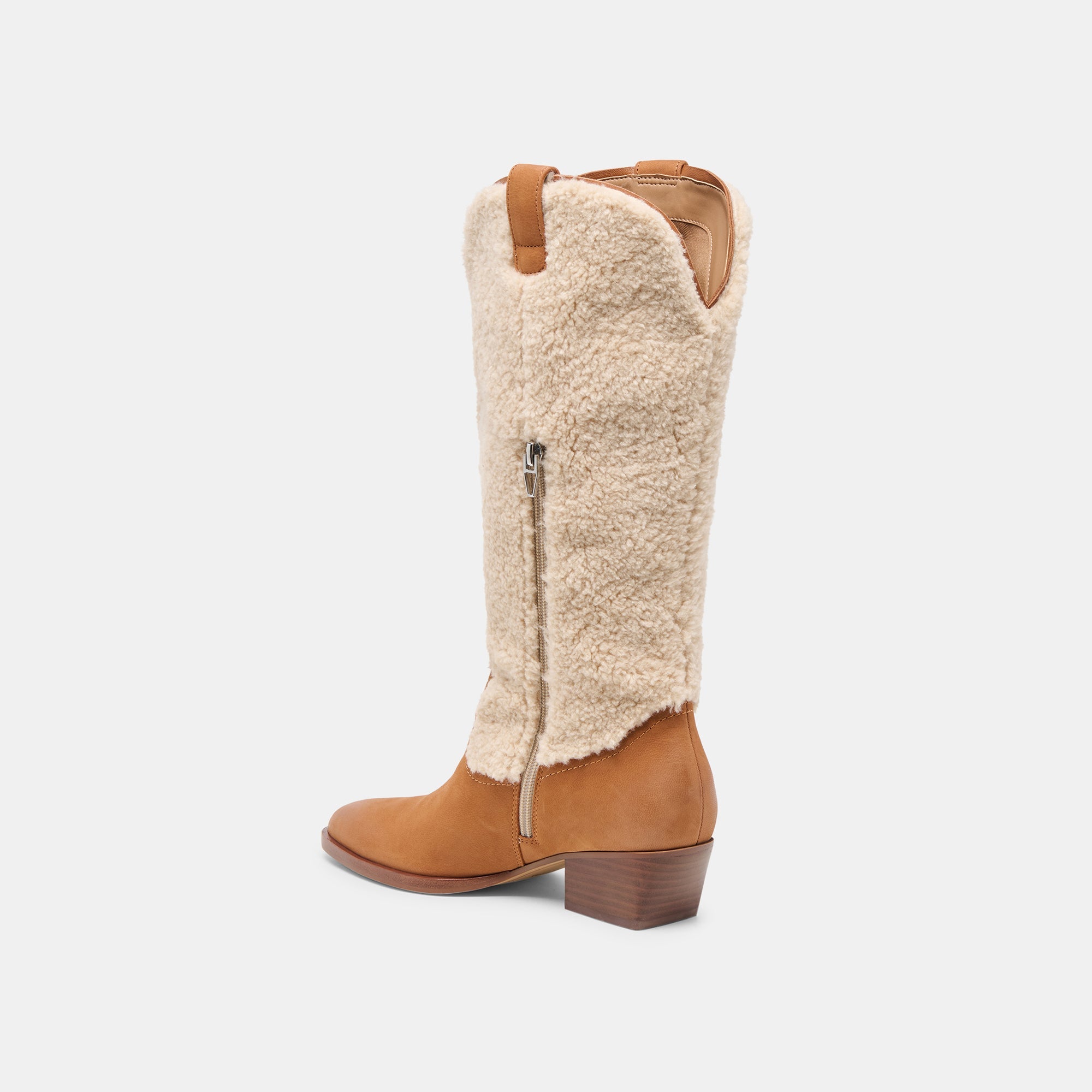 Mykel Plush Caramel Nubuck Boots / Dolce Vita