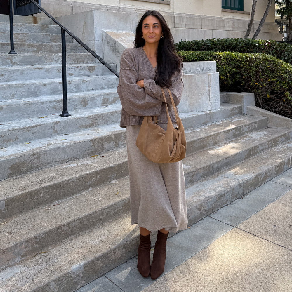Anika Dk Brown Stella Suede Boots / Dolce Vita