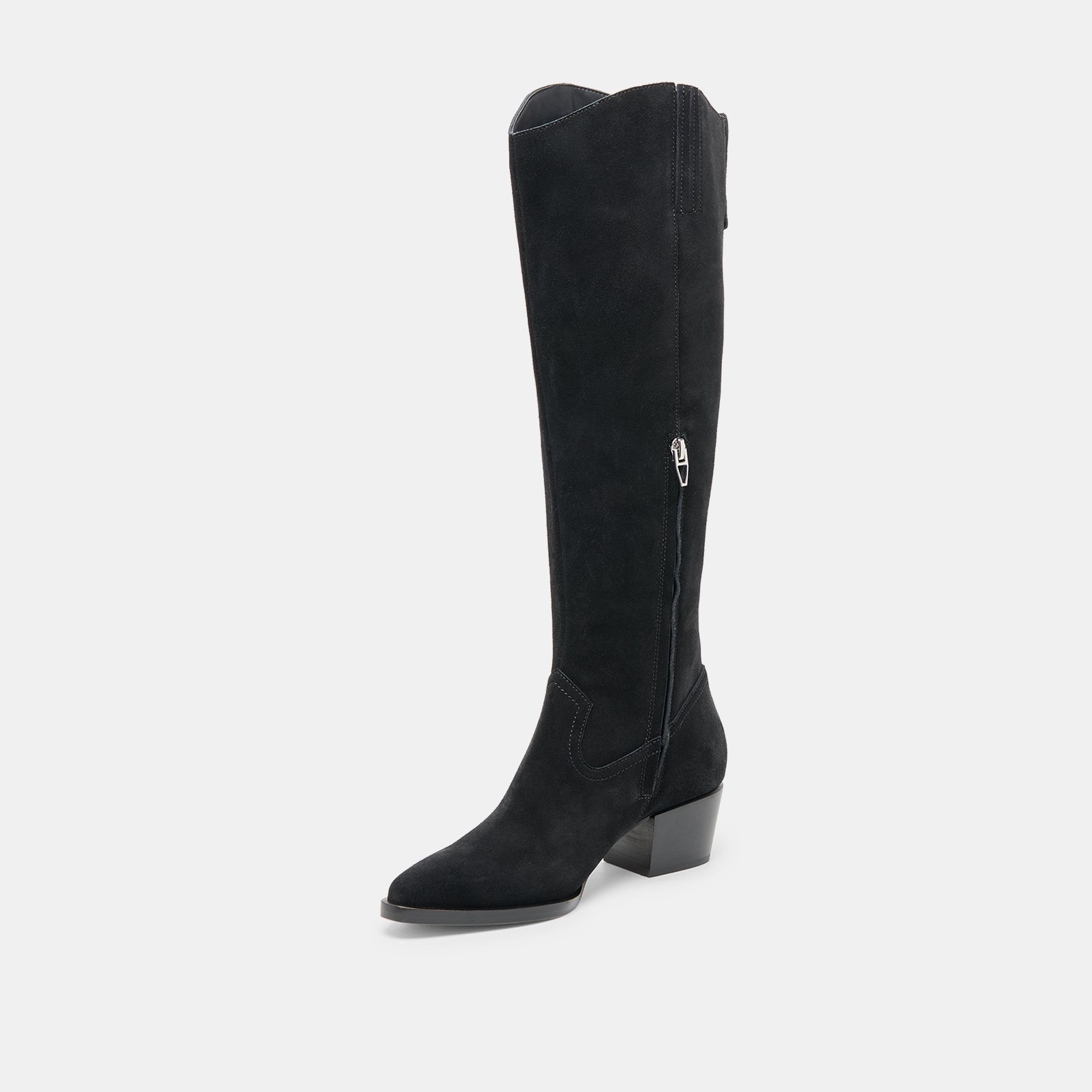 Virona H2O Waterproof Onyx Suede Wide Calf Boots / Dolce Vita