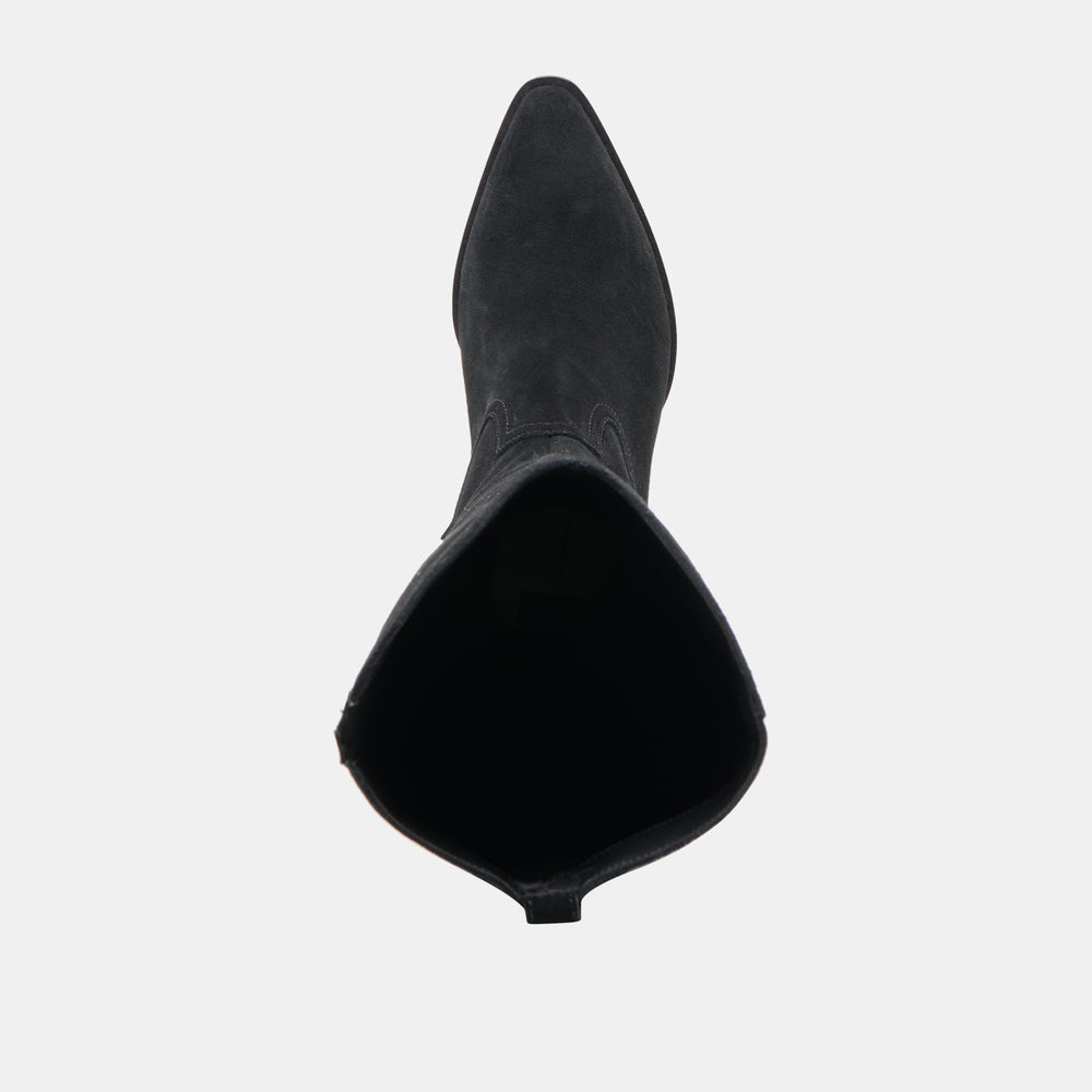 Virona H2O Waterproof Onyx Suede Wide Calf Boots / Dolce Vita