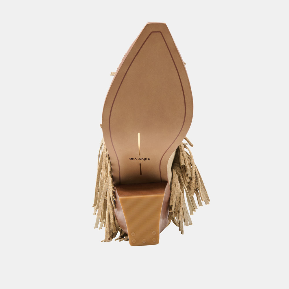 Torey Dk Taupe Suede Booties / Dolce Vita