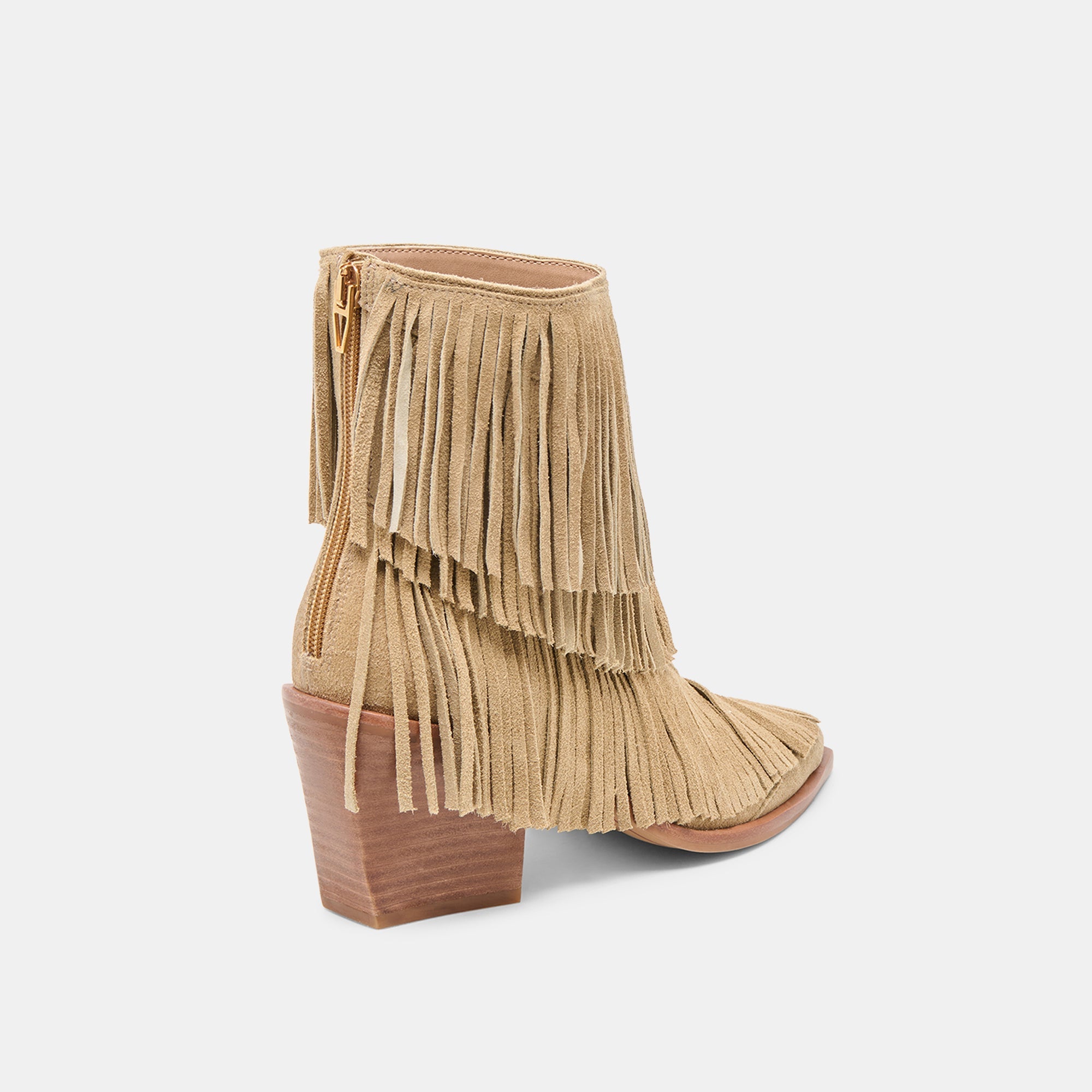 Torey Dk Taupe Suede Booties / Dolce Vita