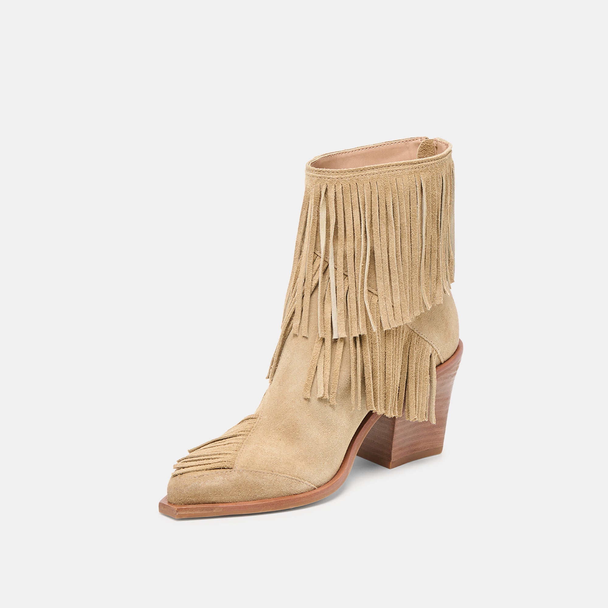 Torey Dk Taupe Suede Booties / Dolce Vita