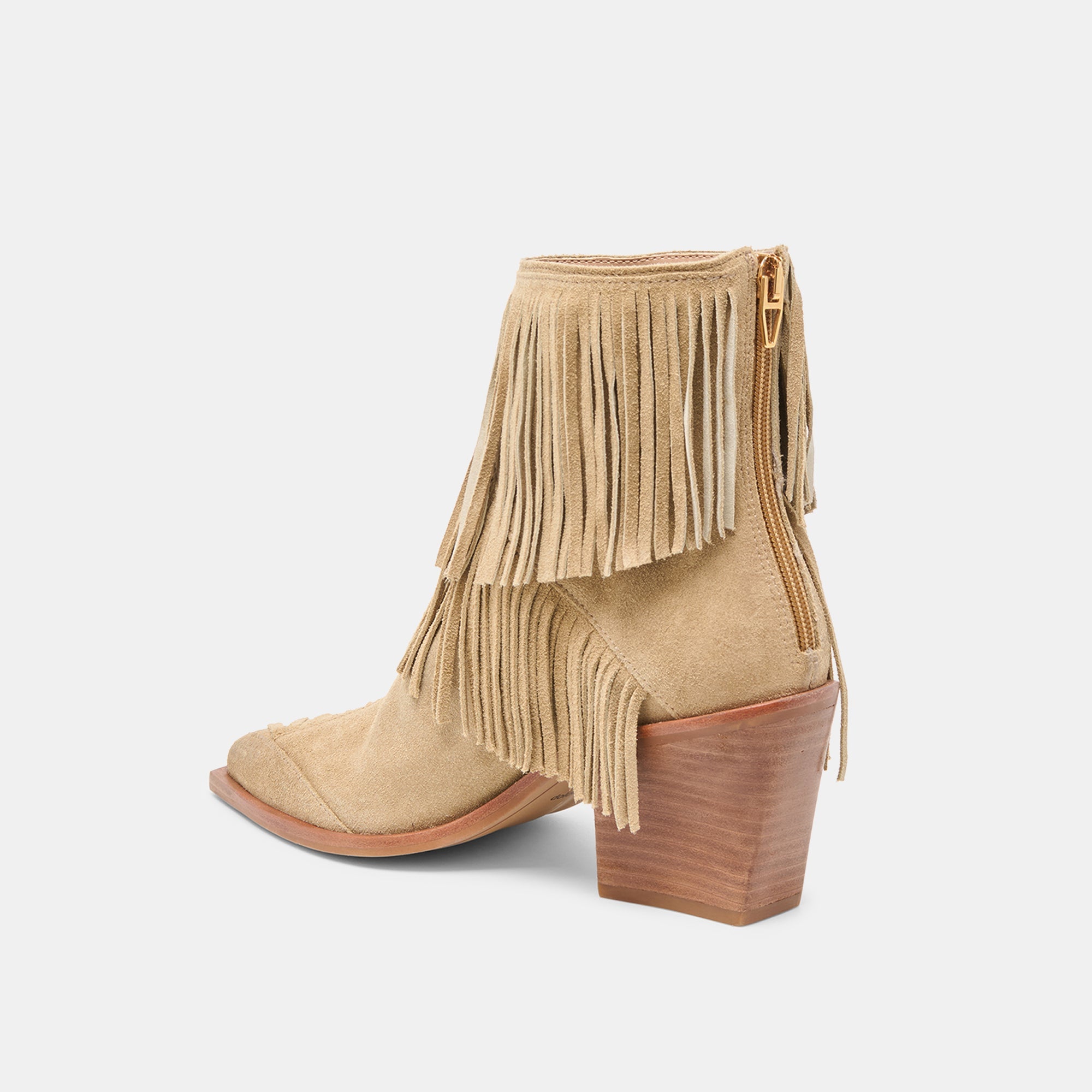 Torey Dk Taupe Suede Booties / Dolce Vita