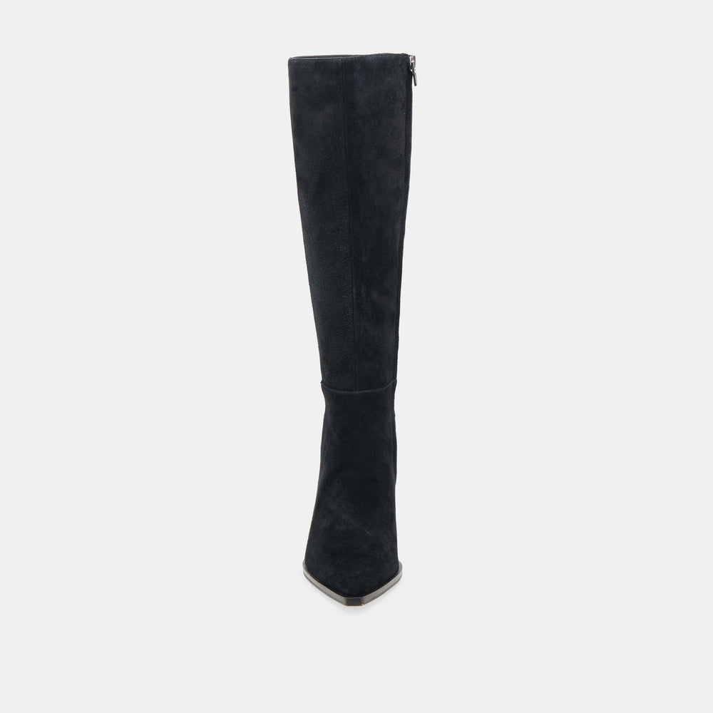 AUGGIE WIDE CALF BOOTS ONYX SUEDE
 – Dolce Vita / Dolce Vita