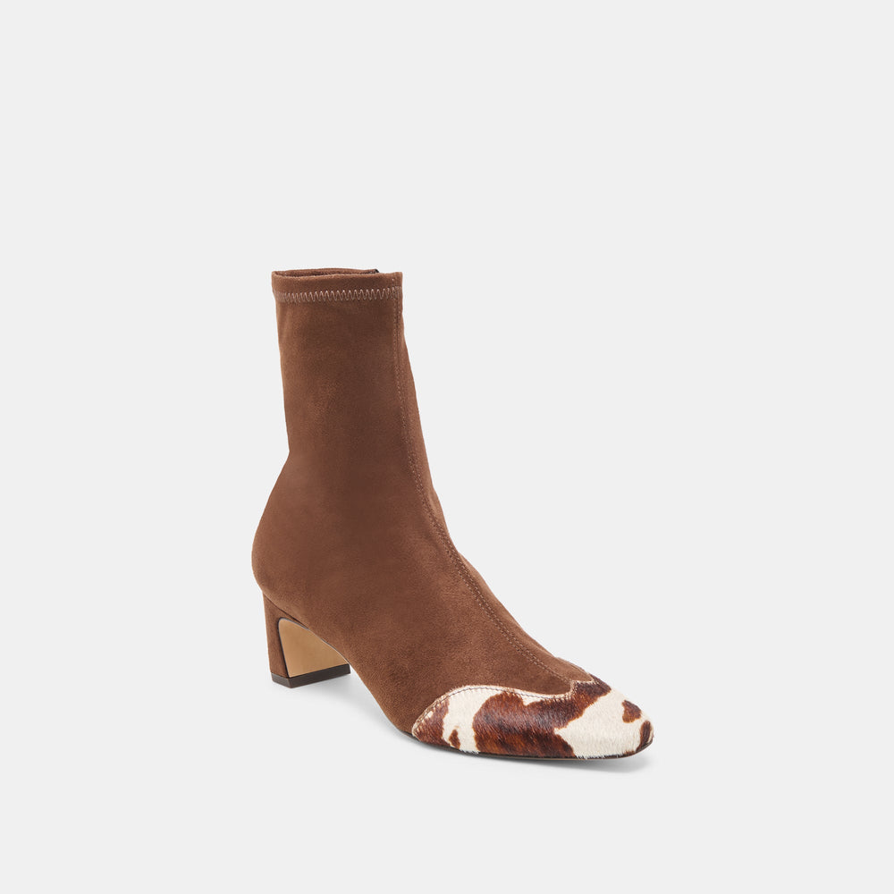 Anika Dk Brown Multi Stella Suede Boots / Dolce Vita