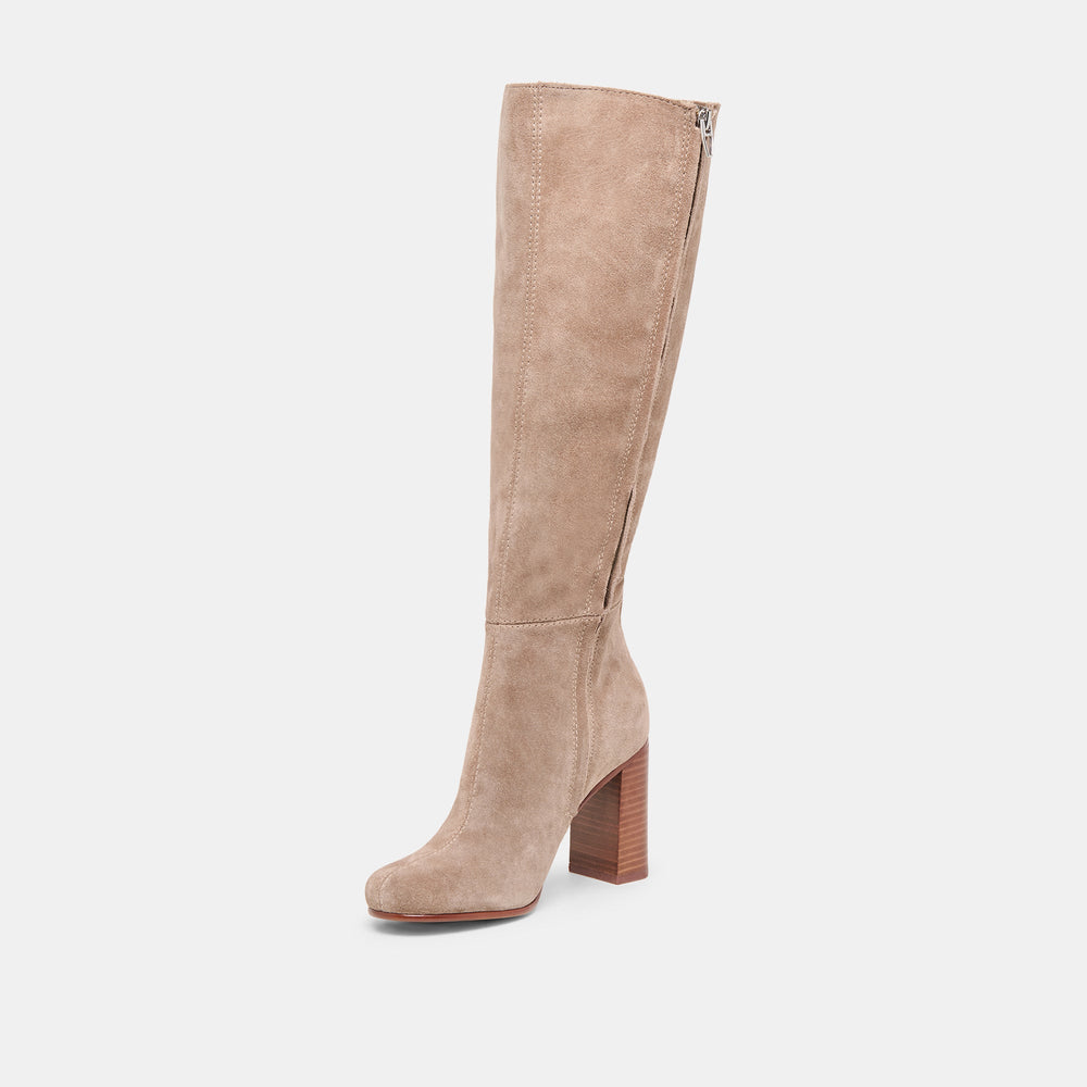 Hudsin Wide Calf Barley Suede Boots / Dolce Vita