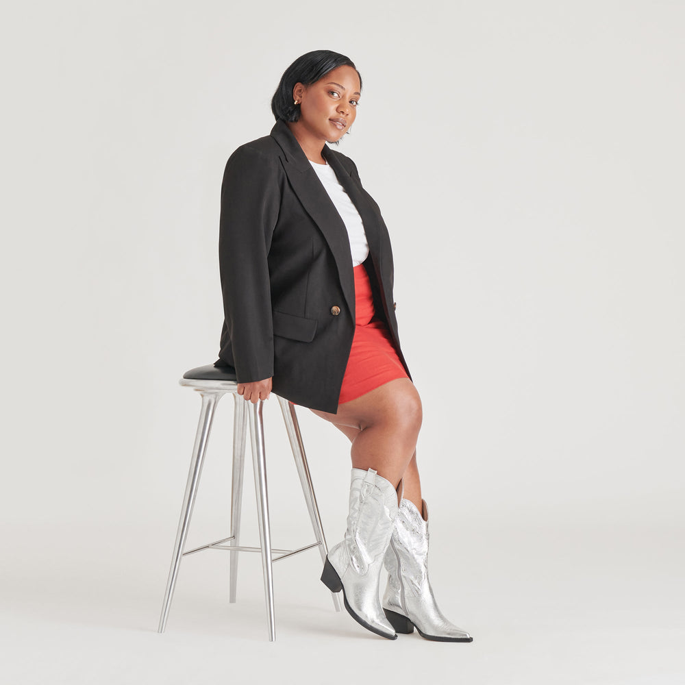 Ryland Extra Wide Calf Silver Boots | Distressed Leather Boots
 – Dolce Vita / Dolce Vita