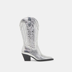 Ryland Extra Wide Calf Silver Boots | Distressed Leather Boots
 – Dolce Vita / Dolce Vita
