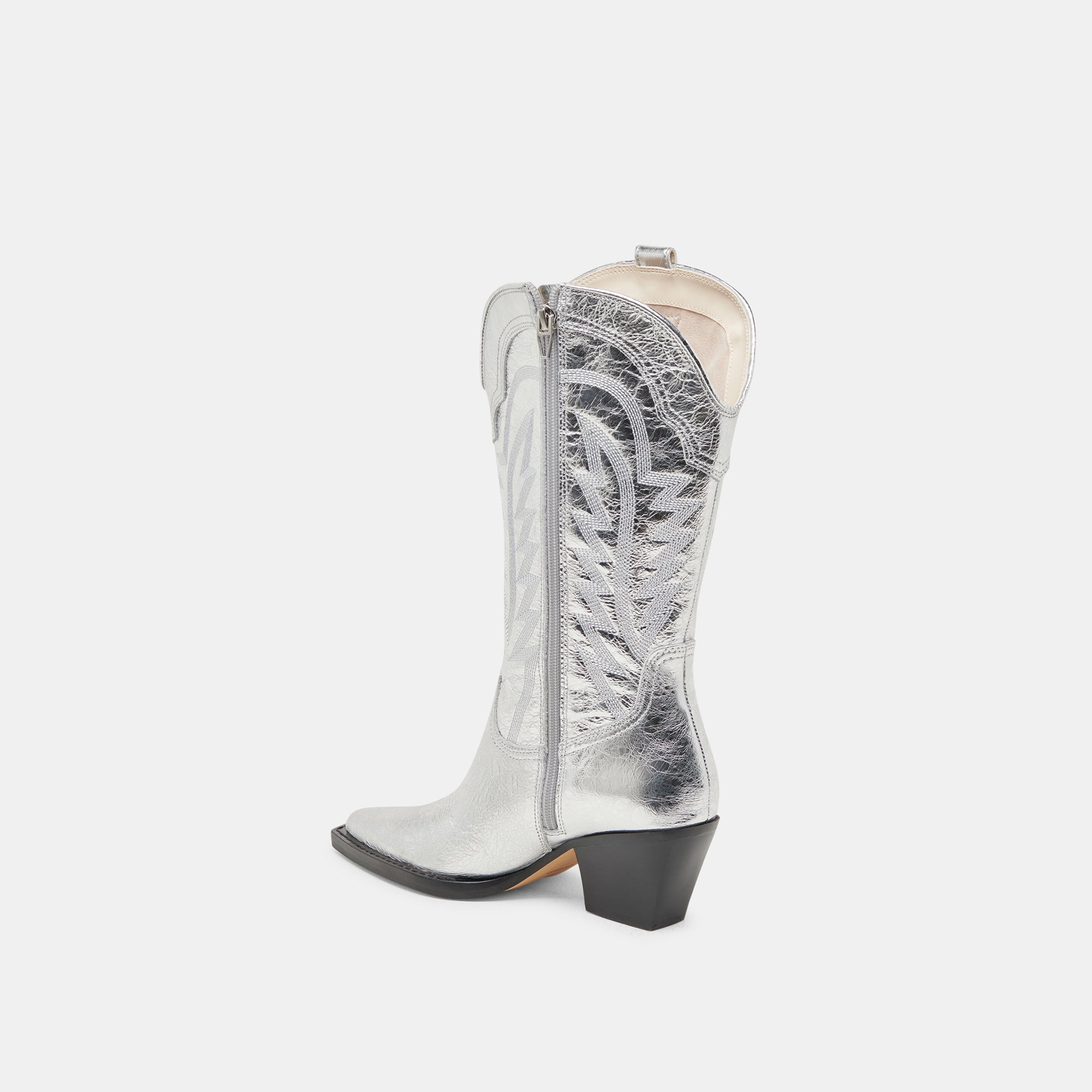 Ryland Extra Wide Calf Silver Boots | Distressed Leather Boots
 – Dolce Vita / Dolce Vita