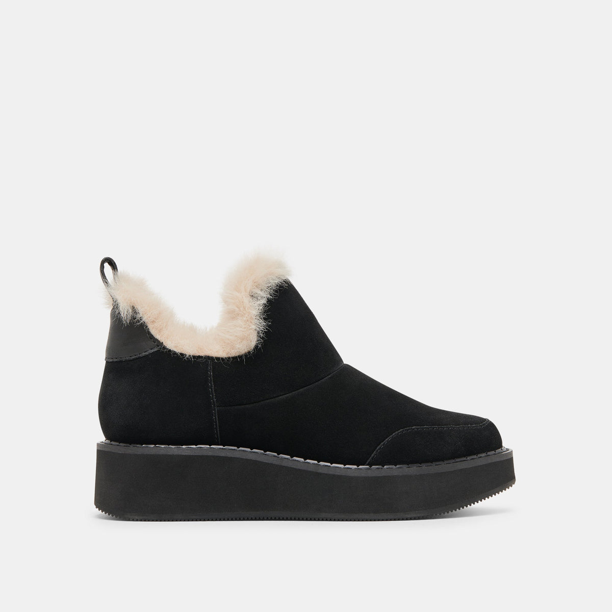 Ardy Plush H2O Waterproof Onyx Suede Booties / Dolce Vita