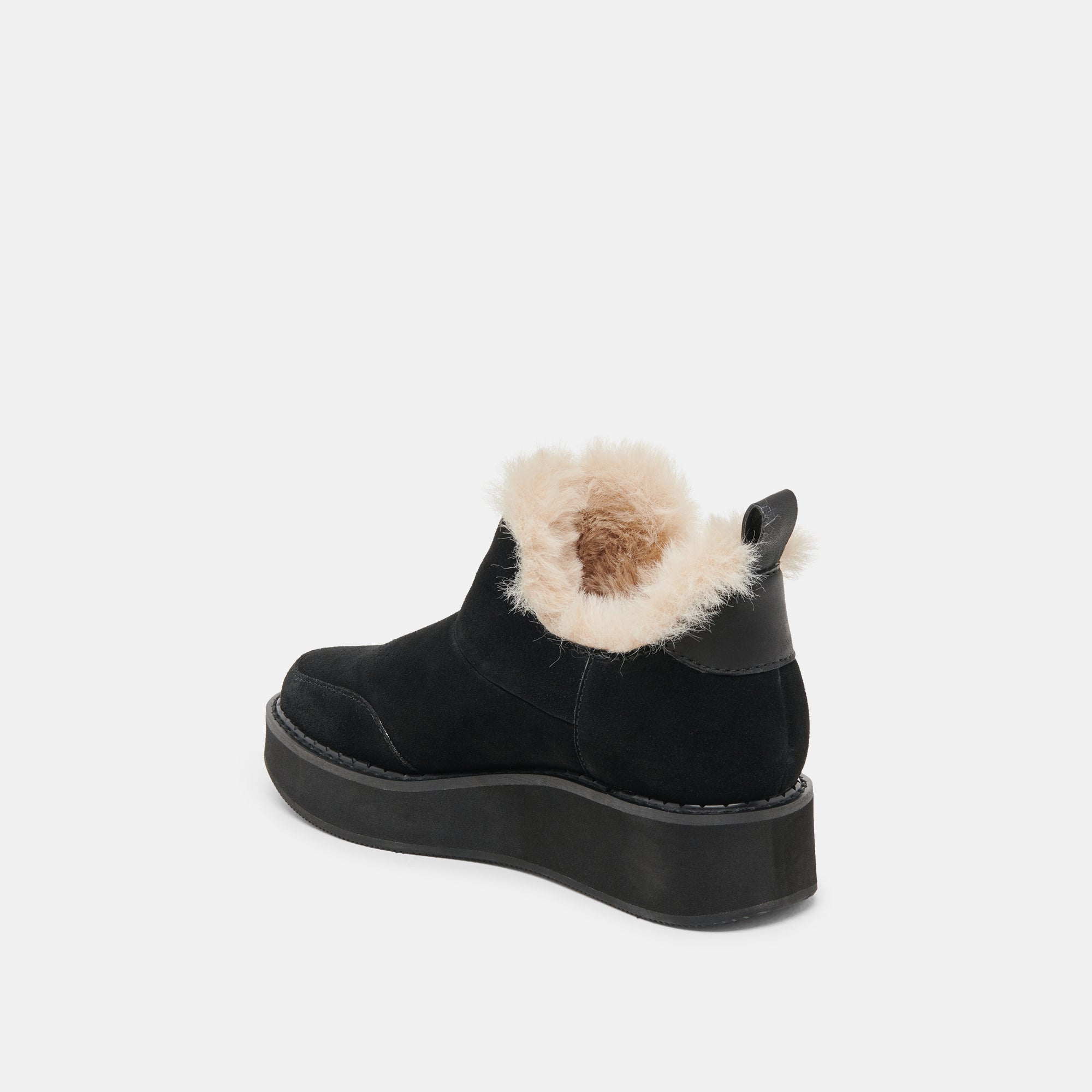 Ardy Plush H2O Waterproof Onyx Suede Booties / Dolce Vita