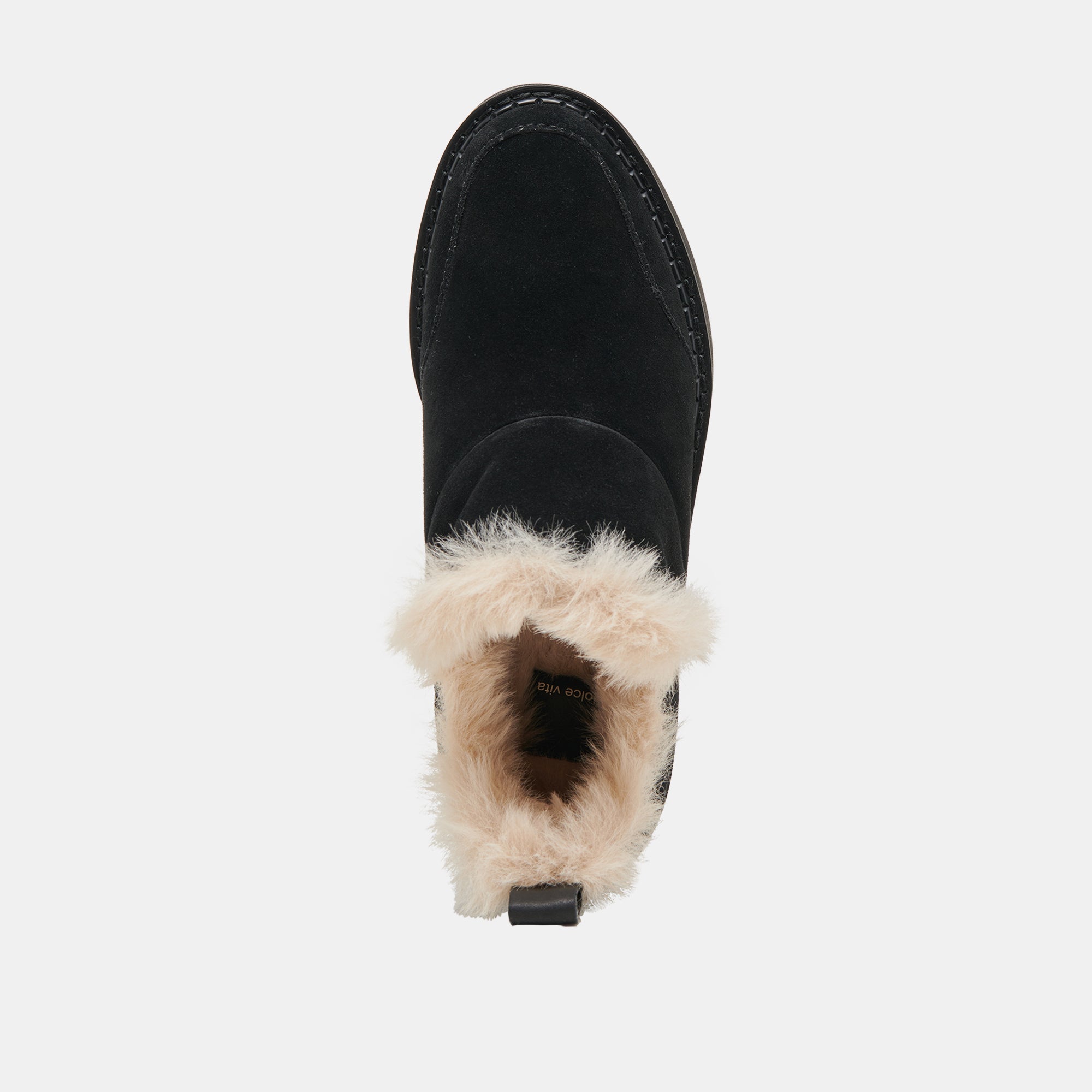 Ardy Plush H2O Waterproof Onyx Suede Booties / Dolce Vita