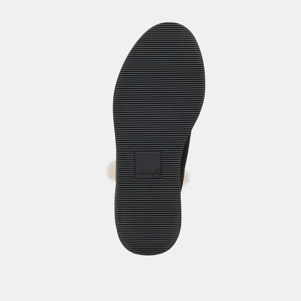 Ardy Plush H2O Waterproof Onyx Suede Booties / Dolce Vita