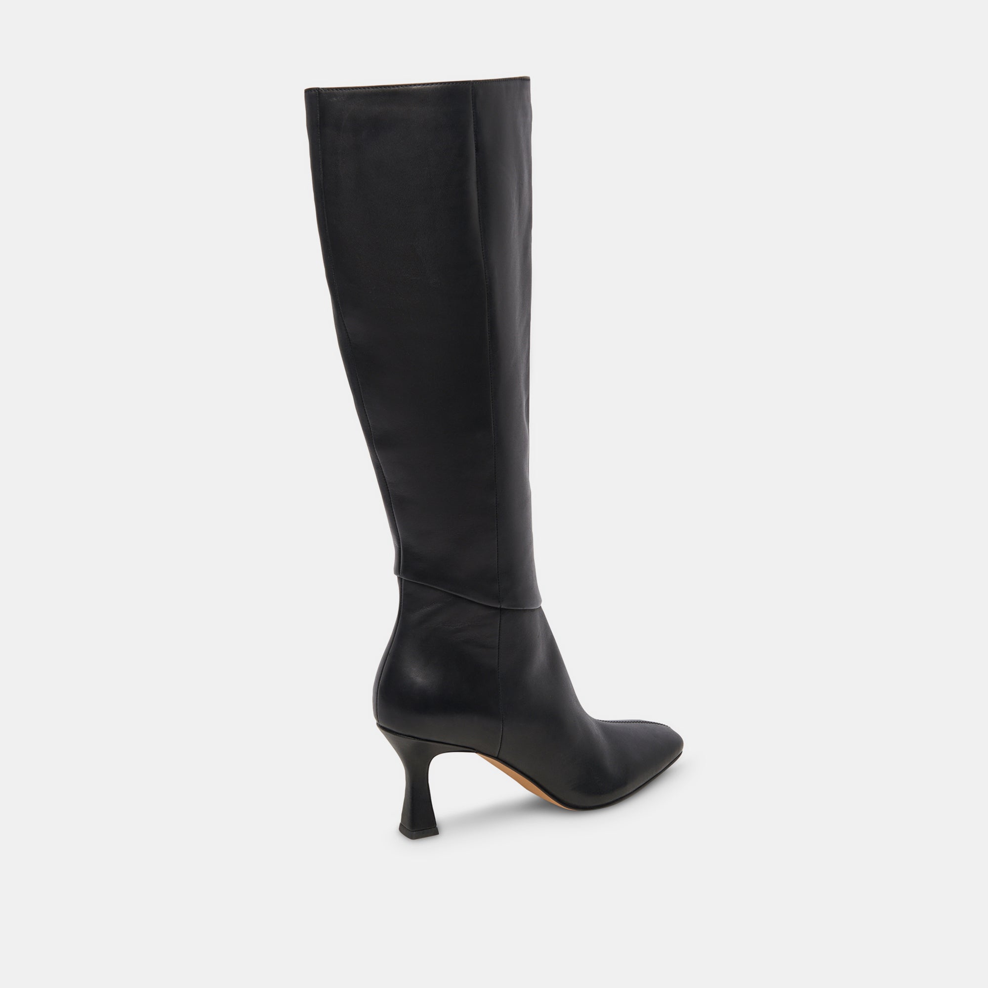 Gyra Wide Calf Black Leather Boots | Black Knee-High Wide Calf Boots
 – Dolce Vita / Dolce Vita