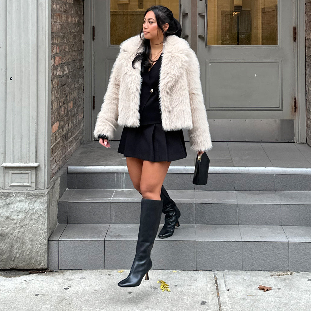 Gyra Wide Calf Black Leather Boots | Black Knee-High Wide Calf Boots
 – Dolce Vita / Dolce Vita